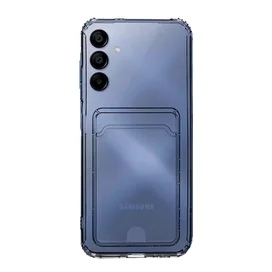 Чехол для Samsung M15 Прозрачный силиконовый чехол с визитницей A-Case (CASE-V-SGM15) фото