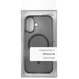 Чехол для iPhone 16, NEO TPU Case with MagSafe, Black (TPUCM-16B) фото
