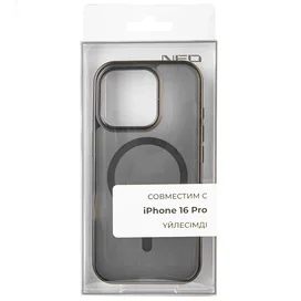 IPhone 16 Pro корпусы, MagSafe бар NEO TPU қорапшасы, Black (TPUCM-16ProB) фото