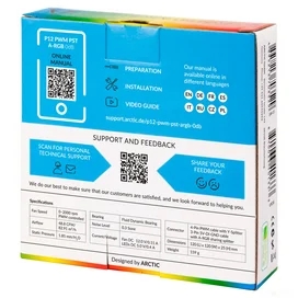 Кулер для кейса ARCTIC P12 PWM PST A-RGB White [ACFAN00254A] фото #4