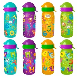Бутылочка для воды и других напитков "Буквы и Цифры" 400мл  WOWBOTTLES КК0214 фото