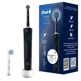 Зубная щетка Oral-B Vitality Pro D103.423.3H Black + Дополнительная насадка тип 3708 фото #1