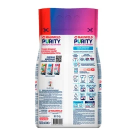 Maunfeld Purity Дақ сарапшысы Automat 6000г (MWP6000BM) кір жуғыш ұнтағы фото #2