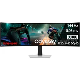 49" Samsung Odyssey OLED G9 LS49DG910SIXCI Ойын Мониторы 5120x1440 32:9 144 ГЦ (2 HDMI+DP) Silver фото