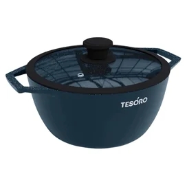 Кәстрөл 24см 4л Florence Induction total blue Tesoro TF6640tbi фото