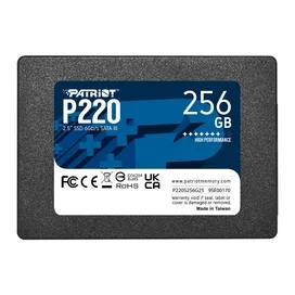 Ішкі SSD 2.5" 7мм 256GB Patriot P220 SATA-III 3D TLC [P220S256G25] фото