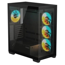ПК Корпус Gigabyte C500 PANORAMIC STEALTH MidTower, window, Black ATX [GB-C500P ST] фото #1