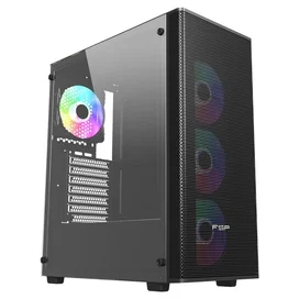 ПК Корпус FSP CMT196 MidTower, window, Black ATX [CMT196 Black] фото