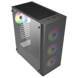 ПК Корпус FSP CMT196 MidTower, window, Black ATX [CMT196 Black] фото #2
