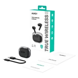 Aukey EP-M2 сымсыз құлаққаптары қара (EP-M2BL) фото #2