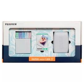 Принтер Моментальной Печати для смартфонов FUJIFILM Instax Mini Link 3C White в подарочной упаковке фото
