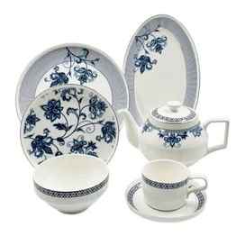 Столовый набор 34пр Gzhel Empire ЕМ-883-34 фото