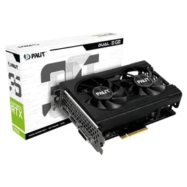 PALIT RTX3050  DUAL 8GB 128bit/G6 (HDMI+DP) [NE63050018P1-1070D] бейнекарта фото #2