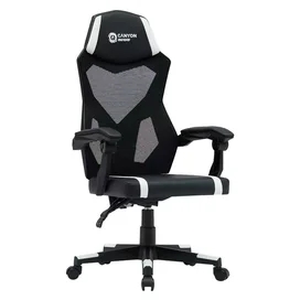 Canyon Flow компьютерлік ойын креслосы, Black/White (CNE-MCH01W) фото #3