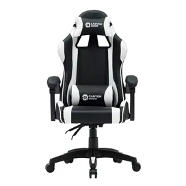 Игровое компьютерное кресло Canyon Core, Black/White (CNE-SGCH2W) фото