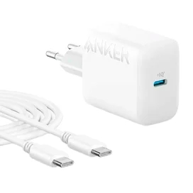 ANKER 312 20W қуат адаптері + USB-C кабелі ->USB-C A2347 White/ақ (ANK-B2347G21-WT) фото