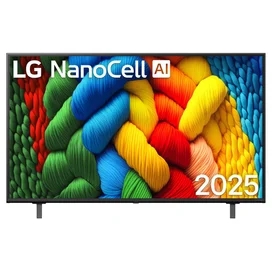LG 50" 50NANO80A6B NanoCell UHD Ақылды Теледидар Қара фото