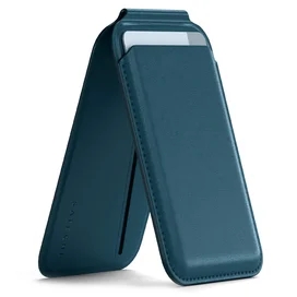 Чехол Satechi Vegan-Leather Magnetic Wallet Stand (Dark Blue) (ST-VLWB) фото