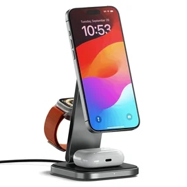 Беспроводнаое зарядное устройство Satechi 3-in-1 FoldableStand - EA (ST-Q31FM-EA) фото #1