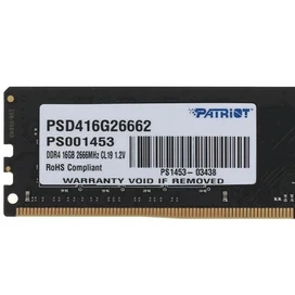 Оперативная память DDR4 DIMM 16GB/2666MHz PC-21300 PATRIOT (PSD416G26662) фото #2