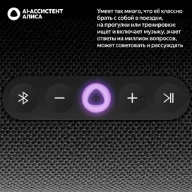 Умная колонка Яндекс Станция Стрит, с Алисой, Черный (YNDX-00030BLK) фото #2