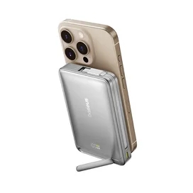 Внешний аккумулятор Baseus, Nomos Qi2 10000mAh 45W+вс.каб, Grey (BAS-P1007880084300) фото #1