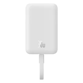 Внешний аккумулятор Baseus, Magnet.Mini USB-C 10000mAh 30W, White (BAS-P1002210B22300) фото