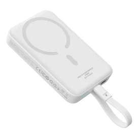 Внешний аккумулятор Baseus, Magnet.Mini USB-C 10000mAh 30W, White (BAS-P1002210B22300) фото #3