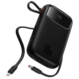 Внешний аккумулятор Baseus, QPow2 DGT 20000mAh+2 вс.каб 30W, Black (BAS-P1005500911300) фото #3