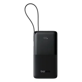 Внешний аккумулятор Baseus, Bipow2 DGT 20000mAh 20W+вст.каб, Black (BAS-P1007710111301) фото
