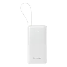 Внешний аккумулятор Baseus, Bipow2 DGT 20000mAh 20W+вст.каб., White (BAS-P1007710121301) фото