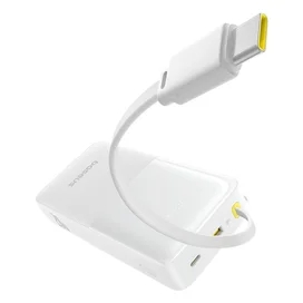 Внешний аккумулятор Baseus, Bipow2 DGT 20000mAh 20W+вст.каб., White (BAS-P1007710121301) фото #1