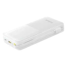 Внешний аккумулятор Baseus, Bipow2 DGT 20000mAh 20W+вст.каб., White (BAS-P1007710121301) фото #4