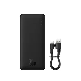 Внешний аккумулятор Baseus, Airpow 20000mAh 20W + каб, Black (BAS-P1002280411300) фото
