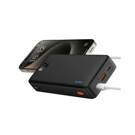 Внешний аккумулятор Baseus, Airpow 20000mAh 20W + каб, Black (BAS-P1002280411300) фото #2