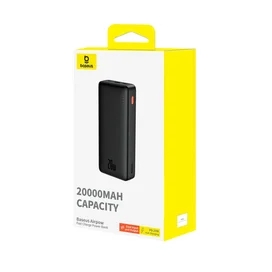 Внешний аккумулятор Baseus, Airpow 20000mAh 20W + каб, Black (BAS-P1002280411300) фото #3