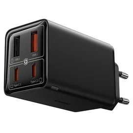 Адаптер питания Baseus, GaN6 Pro USB-2C+2A 65W с каб, Black (BAS-P1016270111300) фото #1