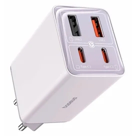 Адаптер питания Baseus, GaN6 Pro USB-2C+2A 65W с каб, Violet (BAS-P1016270153300) фото