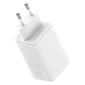 Адаптер питания Baseus, GaN6 Pro USB-2C+2A 65W с каб, White (BAS-P1016270121300) фото #4