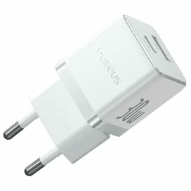 Адаптер питания Baseus, Palm USB-C+A 30W с каб, White (BAS-P1011160A21301) фото
