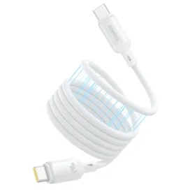 Кабель Baseus, USB-C->C PcG 240W 1m, White (BAS-P1037680021100) фото
