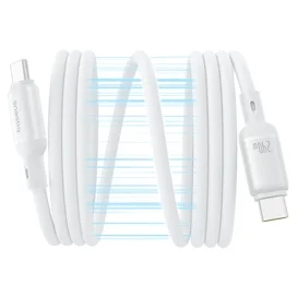 Кабель Baseus, USB-C->C PcG 240W 1m, White (BAS-P1037680021100) фото #2