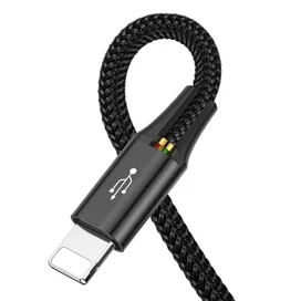 Кабель Baseus, 8pin+C*2+micro FsT 1.2m, Black (BAS-CA1T4-B01) фото #3