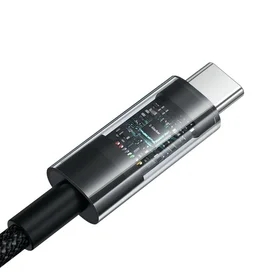 Кабель Baseus, USB-C->C GM 100W 1m, Black (BAS-P1037300011100) фото #4