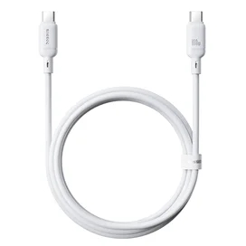 Кабель Baseus, USB-C->C SY 100W 2m, White (BAS-P1037770421301) фото #1