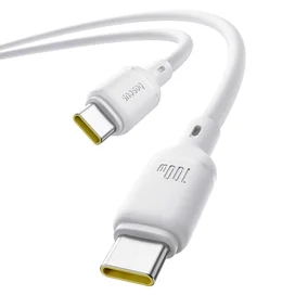 Кабель Baseus, USB-C->C SY 100W 2m, White (BAS-P1037770421301) фото #2