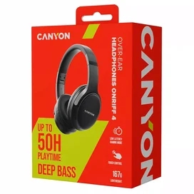 Наушники накладные CANYON headset OnRiff 4 Black (CNS-CBTHS4B) фото #4