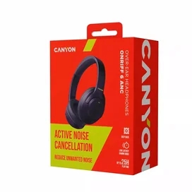Құлаққаптар CANYON headset OnRiff 6 ANC Black (CNS-CBTHS6BK) фото #4