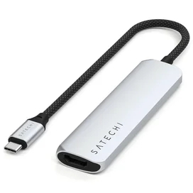 Мульти-портты адаптер Satechi Slim 4, сұр фото