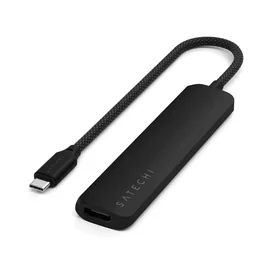 Мульти-портты адаптер Satechi Slim 6, қара фото